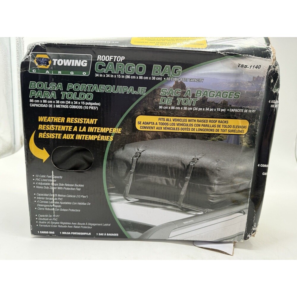 NAPA Towing Rootop Cargo Bag 10 Cubic FT 755-1140 34 x 34 x 15